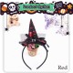 Little B House Halloween Mini Pointy Witch Hat Headband Costume Cosplay Accessories Pita Rambut- HW06