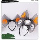 Little B House Pumpkin Headband Halloween Skull Headdress万圣节蝴蝶结网纱头箍 Pita Rambut - HW08