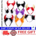 Little B House Halloween Devil Horns Headband Sequin Devil Costume Accessory Pita Rambut - HW09