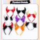 Little B House Halloween Devil Horns Headband Sequin Devil Costume Accessory 万圣节恶魔牛角发箍 Pita Rambut - HW09