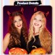 Little B House Halloween Devil Horns Headband Sequin Devil Costume Accessory Pita Rambut - HW09