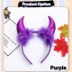 Little B House Halloween Devil Horns Headband Sequin Devil Costume Accessory 万圣节恶魔牛角发箍 Pita Rambut - HW09
