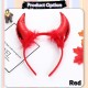Little B House Halloween Devil Horns Headband Sequin Devil Costume Accessory Pita Rambut - HW09