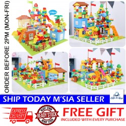 Little B House 155pcs/238pcs/239pcs Big Size Large Particles Building Block House Puzzle Blok Besar - BT191