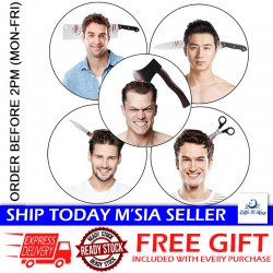 Little B House Halloween Decoration Horror Cutting Fake Prop Headband Tricky Headwear Pita Rambut- HW10
