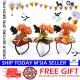 Little B House Halloween Pumpkin Witch Hat Headband Sequin Head Hoop Accessories Pita Rambut - HW11