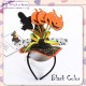 Little B House Halloween Pumpkin Witch Hat Headband Sequin Head Hoop Accessories Pita Rambut - HW11