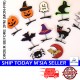 Little B House Halloween Hair Clips Pumpkin Ghost Cat Spider Bat Patterns Hairpins Klip Rambut - HW12