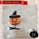 Little B House Halloween Hair Clips Pumpkin Ghost Cat Spider Bat Patterns Hairpins Klip Rambut - HW12