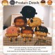[Little B House] Toast Sliced Bread Pillow Emotional Bed Bolsters Doll Patung Roti- BT279