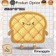 [Little B House] Toast Sliced Bread Pillow Emotional Bed Bolsters Doll Patung Roti- BT279