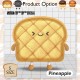 [Little B House] Toast Sliced Bread Pillow Emotional Bed Bolsters Doll Patung Roti- BT279