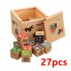 [Little B House] Education 27/48pcs ABC Printing Blocks Puzzle Toys with Storage Box Kiub Abjad - BT268