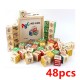 [Little B House] Education 27/48pcs ABC Printing Blocks Puzzle Toys with Storage Box Kiub Abjad - BT268