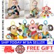 Little B House Newborn Baby Tooth Gel Hanging Plush Toys Crinkle Teether Mainan Bayi - BT237