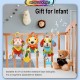 Little B House Newborn Baby Tooth Gel Hanging Plush Toys Crinkle Teether Mainan Bayi - BT237