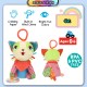 Little B House Newborn Baby Tooth Gel Hanging Plush Toys Crinkle Teether Mainan Bayi - BT237