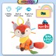Little B House Newborn Baby Tooth Gel Hanging Plush Toys Crinkle Teether Mainan Bayi - BT237