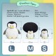 Little B House Exploding Head Penguin Doll Cute Big Toy Cushion Gift 忧伤表情企鹅公仔 Anak Patung Penguin - BT312