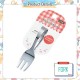 Little B House Japan Made Baby Stainless Steel Curved Handle Feeding Spoon & Fork Garpu Sudu Bayi -TW12