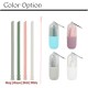 Little B House Portable Collapsible Straw Reusable Foldable Silicone Drinking Straw 硅胶吸管 Straw Minuman -TW10