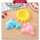 Little B House Sushi Maker Tools 4 Set Bento Accessories Tool Rice Ball Mold Acaun Nasi - KW32