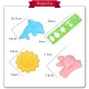 Little B House Sushi Maker Tools 4 Set Bento Accessories Tool Rice Ball Mold Acaun Nasi - KW32