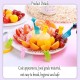 Little B House Animal Fruit Picks Forks Mini Cartoon Toothpick for Cake Dessert Garpu Bento - KW36