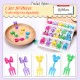 Little B House Animal Fruit Picks Forks Mini Cartoon Toothpick for Cake Dessert Garpu Bento - KW36