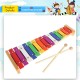 Little B House 15 Note Multi-Colored Bars Xylophone Wooden Mallets for Kids Musical Toy 15音铝板琴 Alat Music - BT204
