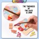 Little B House Colorful Wooden Puzzle Toy Clock Montessori Toy 玩具钟 Mainan Jam Teka teki - BT58