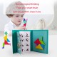 Little B House Magnetic Jigsaw Puzzle Tangram Montessori IQ Teaser Blocks 木制磁性七巧板 Mainan Tangram Teka Teki - BT93