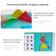 Little B House Magnetic Jigsaw Puzzle Tangram Montessori IQ Teaser Blocks Mainan Tangram Teka Teki - BT93