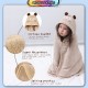 Little B House Hooded Bathrobe Soft Infant Newborn Baby Blanket Cartoon Towel Tuala mandi Kanak Kanak - BA16