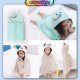 Little B House Hooded Bathrobe Soft Infant Newborn Baby Blanket Cartoon Towel Tuala mandi Kanak Kanak - BA16