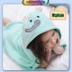 Little B House Hooded Bathrobe Soft Infant Newborn Baby Blanket Cartoon Towel Tuala mandi Kanak Kanak - BA16