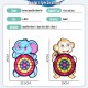Little B House Animal Dart Board Set Sticky Ball Sucker Dart Toys Family Sport Party Game Mainan Dart - BT306