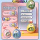 Little B House Water Spray Bath Toy Sprinkler Tumbler Duck Water Gun Mainan Mandi - BT327