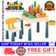 Little B House Large Kids Multifunction Table Building Blocks Compatible Lego Duplo Block Meja Lego Dulpo - BT179