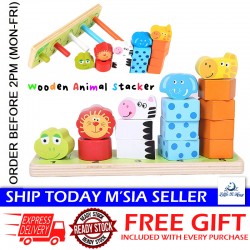 Little B House Digital Cognitive Shape Colorful Animals Sorter Counting Montessori Toy Mainan Pendidikan - BT137