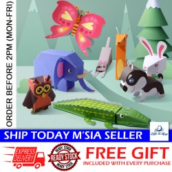 Little B House DIY 3D Origami Paper Art Casual Learning Educational Montessori Craft Toy Mainan Seni - BT54