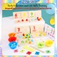 Little B House Wooden Play Toy Clip Beads Arithmetic Multifunctional Game Mainan Matematik - BKM31
