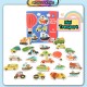 Little B House Large Wooden Puzzle Jigsaw Fruits Transport Animals Educational Toys Puzzle Besar - BT200