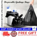 Little B House 50Pcs Disposable Garbage Bag Black Plastics Trash Organizer Bag Storage Bag Beg Sampah - SO11