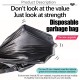 Little B House 50Pcs Disposable Garbage Bag Black Plastics Trash Organizer Bag Storage Bag Beg Sampah - SO11