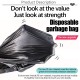 Little B House 50Pcs Disposable Garbage Bag Black Plastics Trash Organizer Bag Storage Bag 垃圾袋 Beg Sampah - SO11