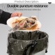 Little B House 50Pcs Disposable Garbage Bag Black Plastics Trash Organizer Bag Storage Bag Beg Sampah - SO11
