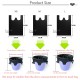 Little B House 50Pcs Disposable Garbage Bag Black Plastics Trash Organizer Bag Storage Bag Beg Sampah - SO11