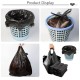 Little B House 50Pcs Disposable Garbage Bag Black Plastics Trash Organizer Bag Storage Bag Beg Sampah - SO11