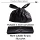Little B House 50Pcs Disposable Garbage Bag Black Plastics Trash Organizer Bag Storage Bag Beg Sampah - SO11